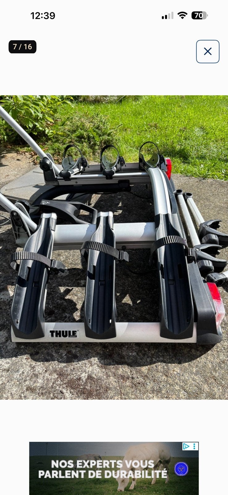 Thule porte velo, Enlèvement, 3 vélos ou plus, Comme neuf