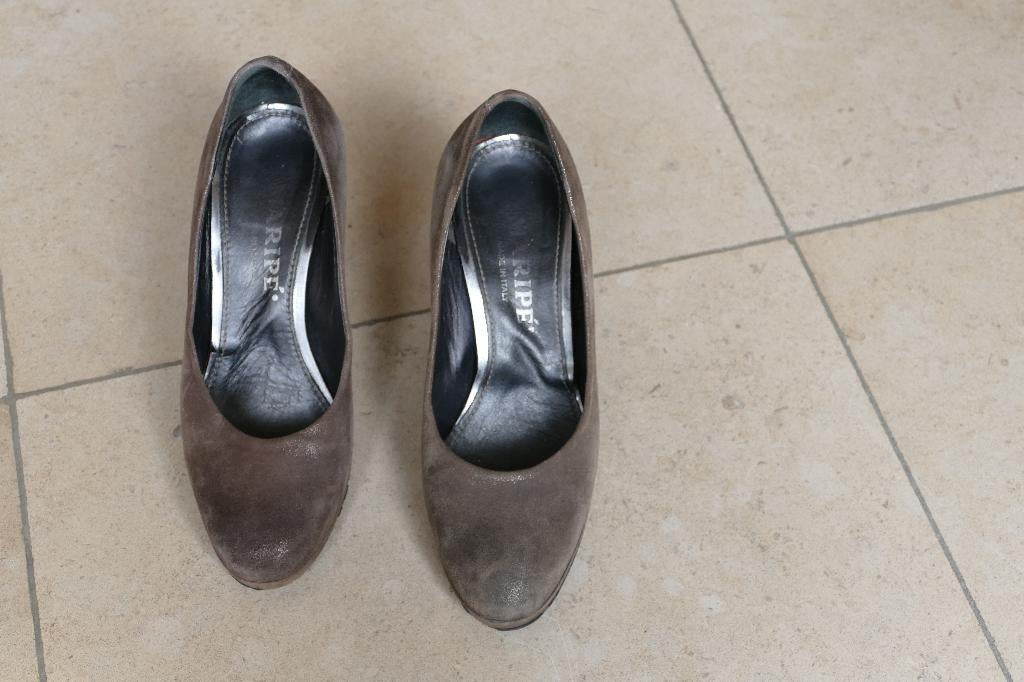 damesschoenen:  Maripé: maat 35, Enlèvement ou Envoi, Chaussures à haut talons, Brun, Porté