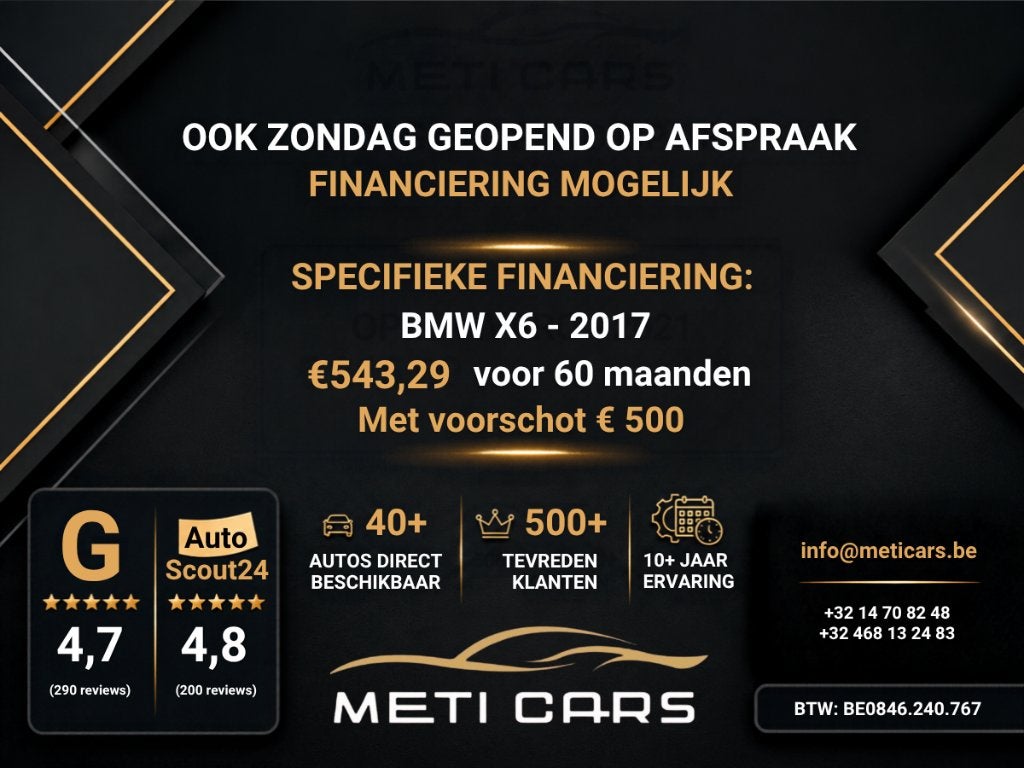 BMW X6 3.0 Das xDrive30 | 360 | Piano | HUD | LDW |..., Autos, Cuir, Achat, Euro 6, Entreprise