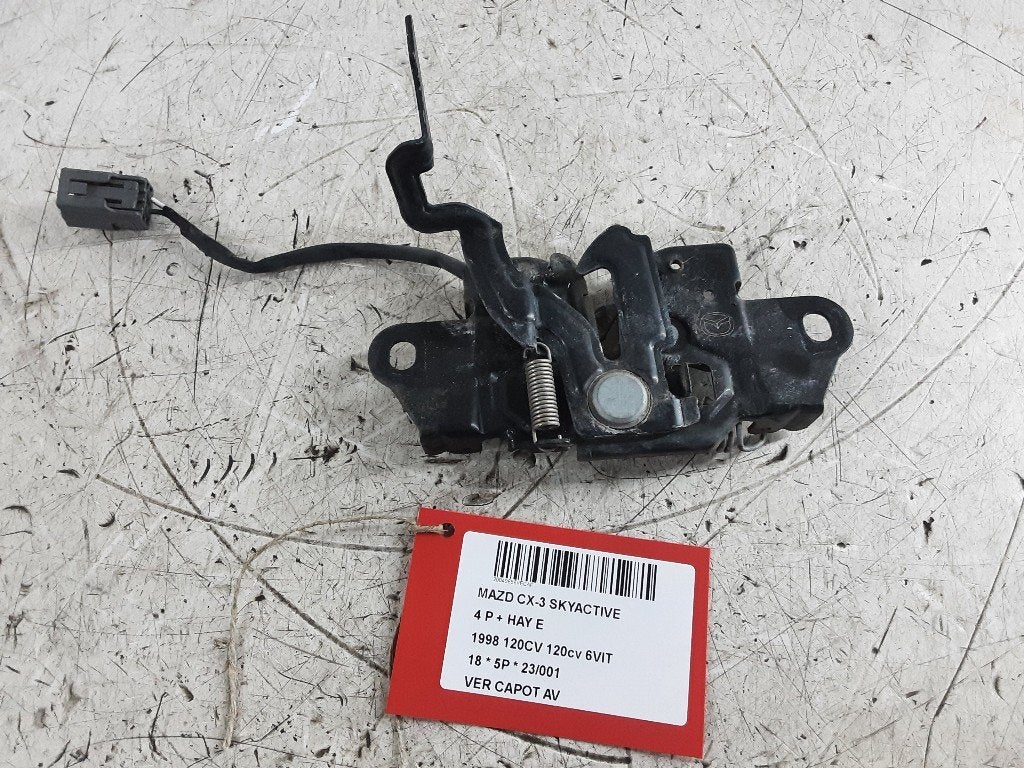SERRURE CAPOT Mazda CX-3 (DJ / DK) (01-2015/01-2018), Mevr. I. Hauben, Mazda, Utilisé, Rue de l'Espoir 34 34
4030  GRIVEGNÉE, BE