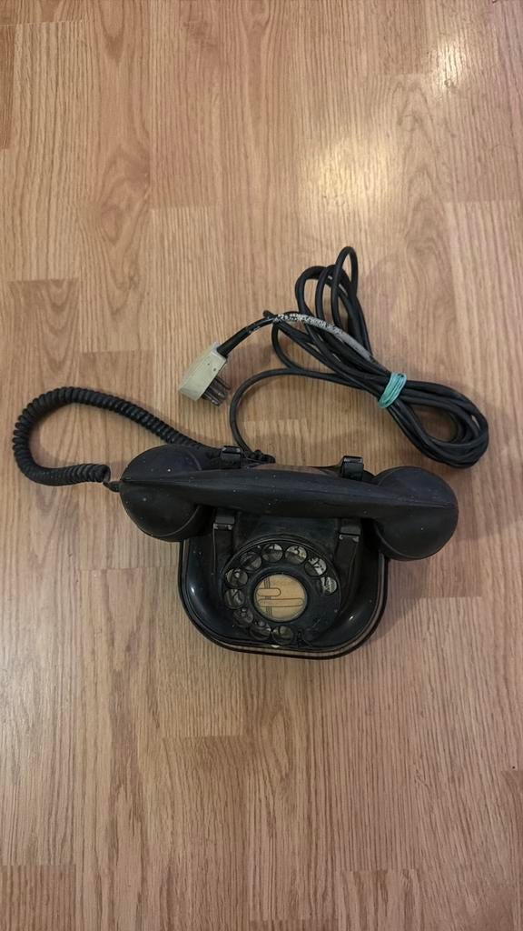 Téléphone Vintage à cadran rotatif en bakélite années ‘50, Enlèvement, Comme neuf, Bakélite