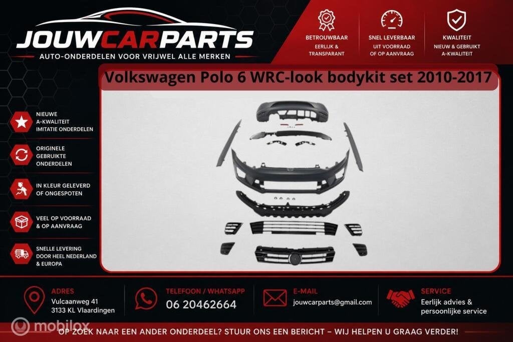 Bodykit  Volkswagen Polo 6R ('09-'14) sport paket gti, Volkswagen, Nieuw, Ophalen of Verzenden, Bodykit