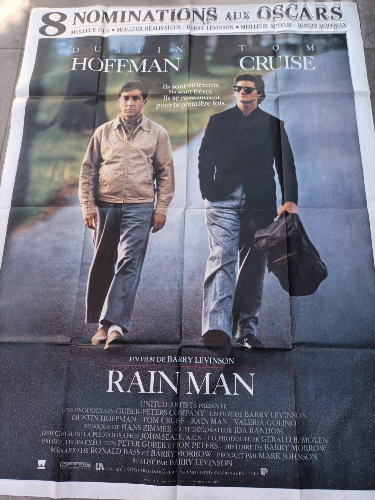 filmposter Rain man, Verzamelen, Posters, Deurposter of groter, Ophalen of Verzenden, Film en Tv, Rechthoekig Staand