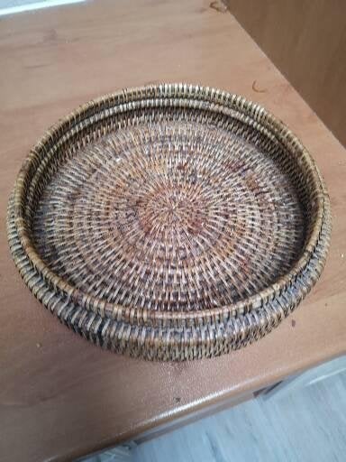 Panier en osier rigide et robuste de 25 cm, Maison & Meubles, Enlèvement ou Envoi, Panier