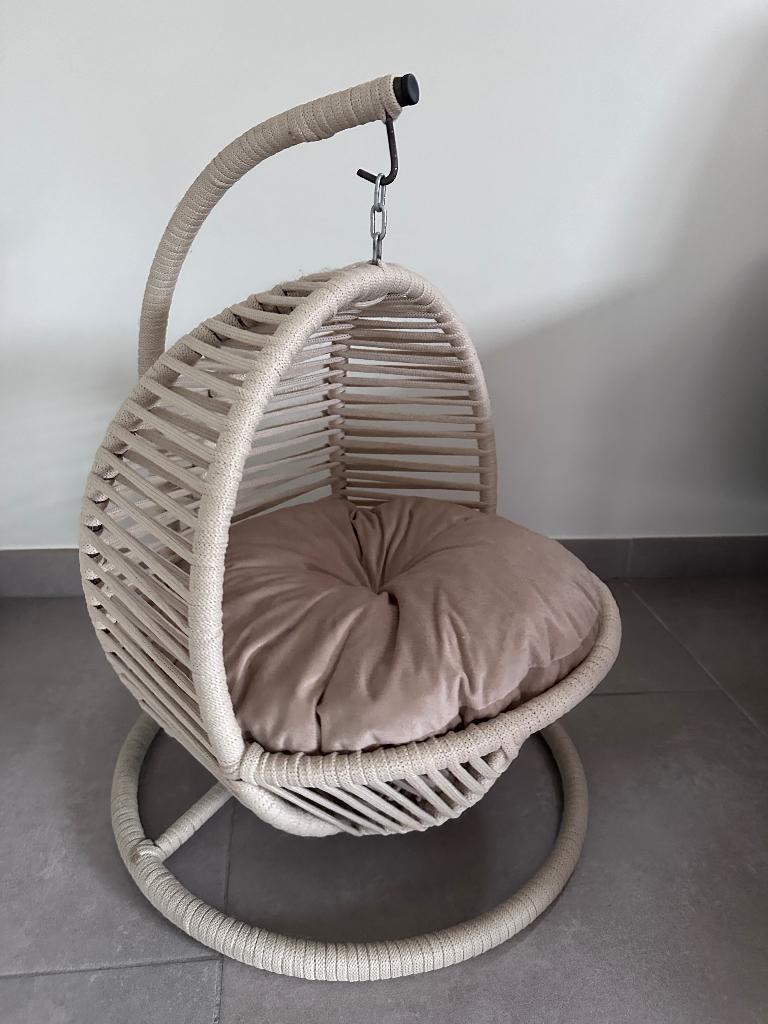 Beige kattenschommel, Dieren en Toebehoren, Ophalen, Zo goed als nieuw
