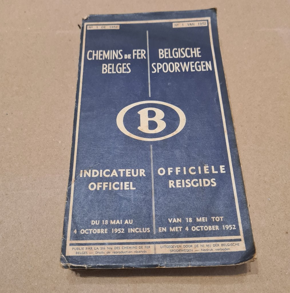 Indicateur horaire SNCB, Collections, Envoi, Utilisé