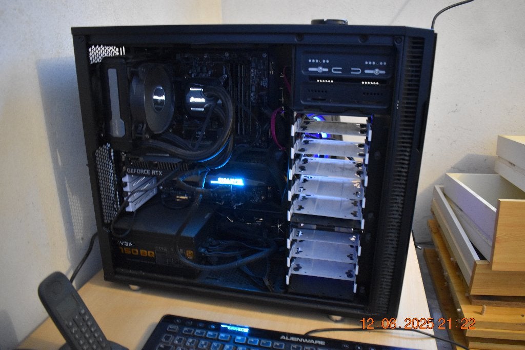 i9 9900k full tower zonder harde schijf en GPU's, Computers en Software, Desktop Pc's, Ophalen, 32 GB, Intel Core i9, Zo goed als nieuw