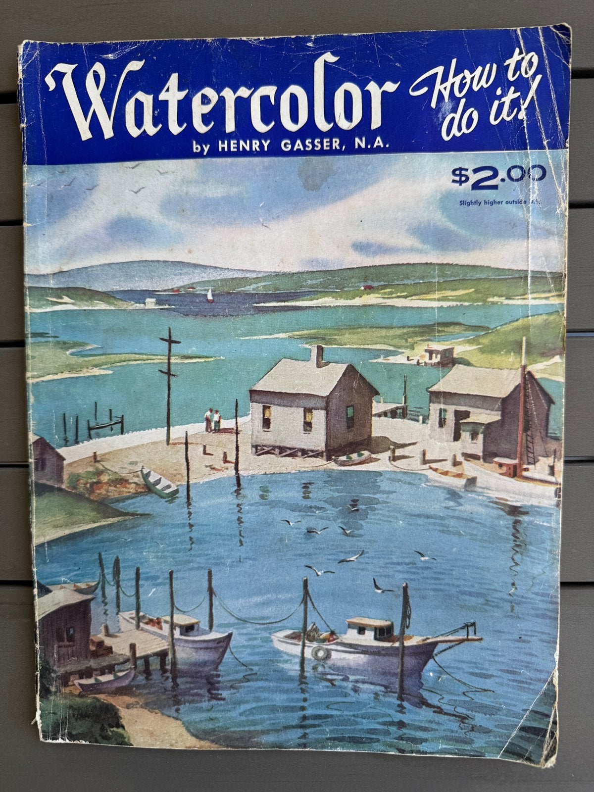 Aquarelle d'Henry Gasser (1955), Enlèvement ou Envoi, Utilisé