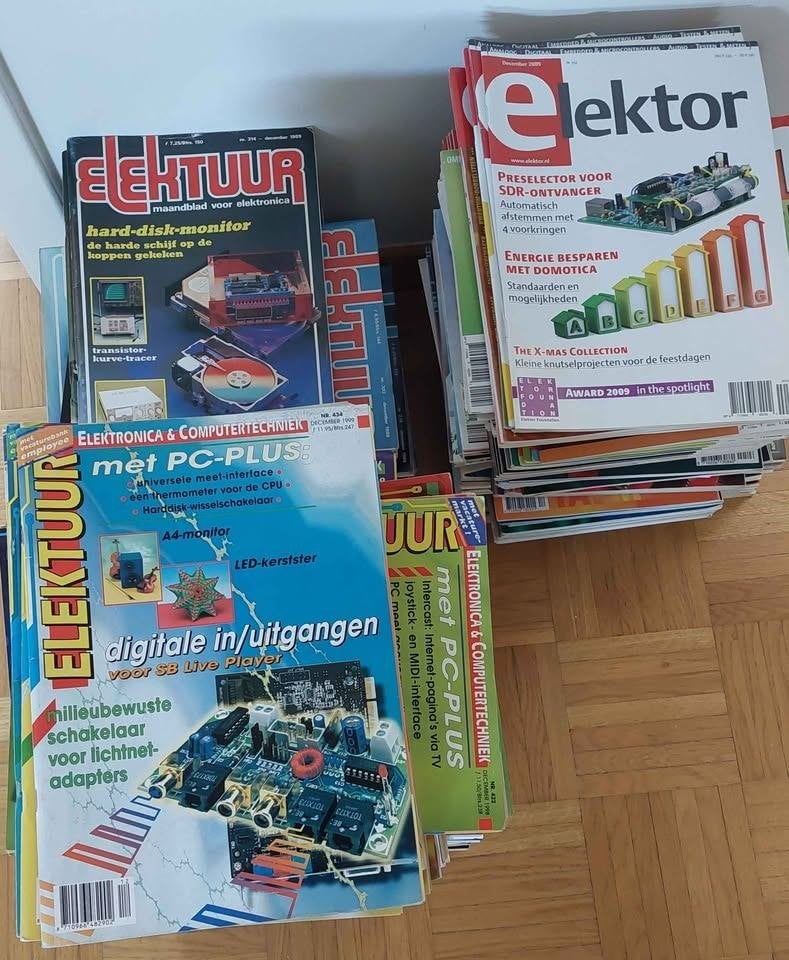 Grote verzameling Elektuur / Elektor 1984 - 2009, Boeken, Elektrotechniek, Elektuur/elektor, Ophalen, Gelezen