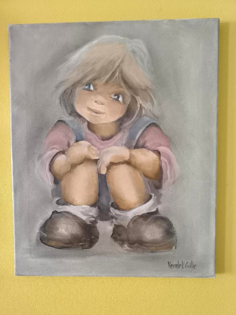 Olieverf schilderij van Veerle v coillie, Antiek en Kunst, Ophalen