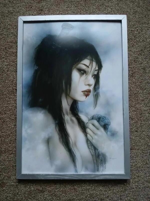 cadre geisha luis royo 30*40cm japon, Enlèvement