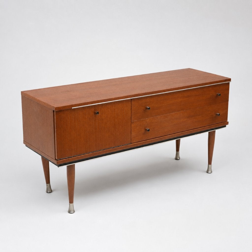 Vintage dressoir televisiemeubel jaren '60 '70 design, Verzenden, Teakhout