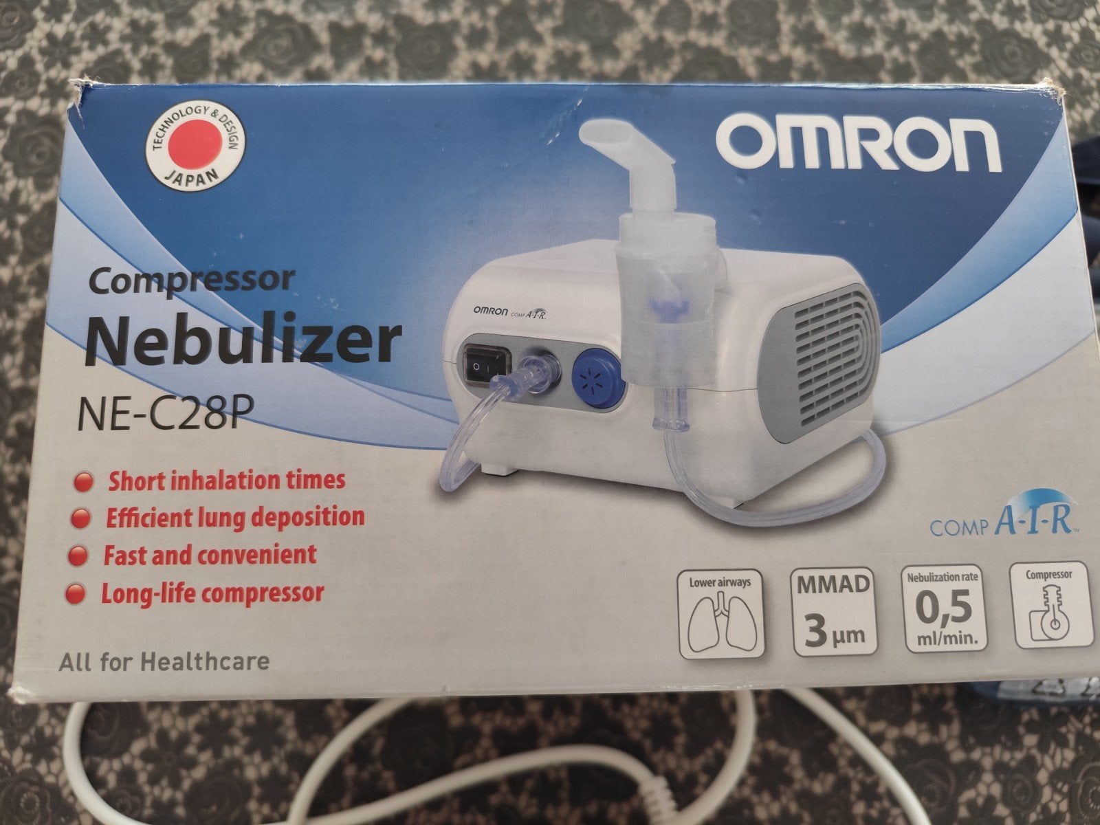 Omron ne-c28p aërosol toestel, Ophalen