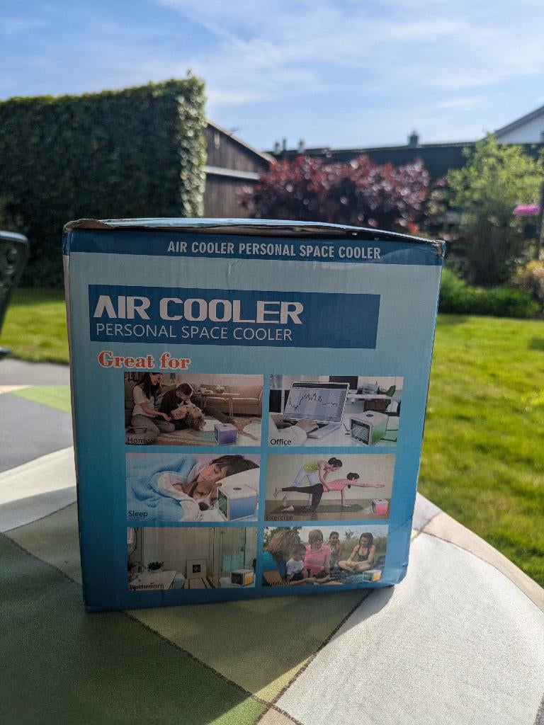 4 air coolers te koop, Elektronische apparatuur, Ophalen, Minder dan 60 m³, Zo goed als nieuw, Koelen en Ontvochtigen