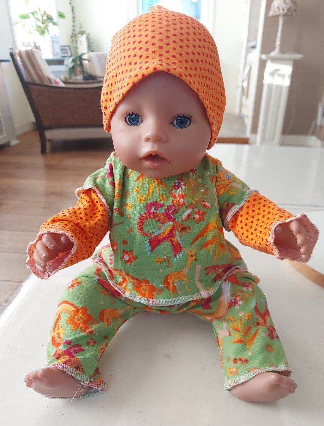 leuke 3 delige set muts baby born pop 43cm nieuw, Ophalen of Verzenden, Nieuw, Babypop