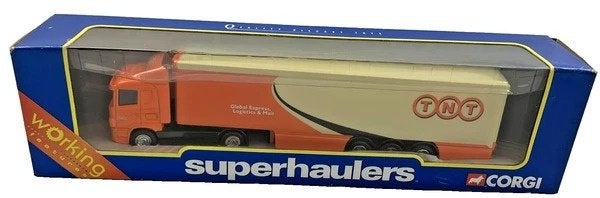 Remorque fourgon Corgi Superhaulers Scania, modèle TNT, Autos : Pièces & Accessoires, Pièces camion, Scania, Autres pièces automobiles