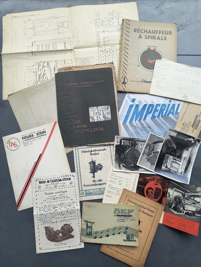 Groot lot oude industriële documenten, Boeken, Catalogussen en Folders, Ophalen of Verzenden, Gelezen, Catalogus