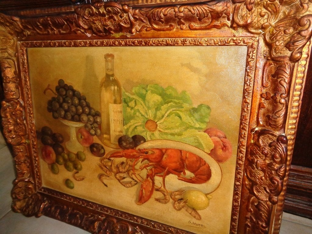 G.Daumerie (Brussel 1879) -Prachtig schilderij -Zie BENEZIT, Ophalen of Verzenden, Bijzondere lijst, Doek
