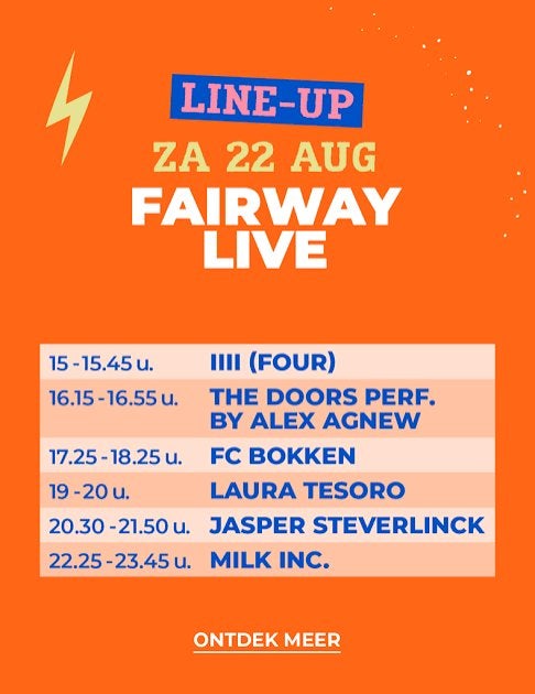 2x2 tickets Fairway Festival 22/08 Edegem