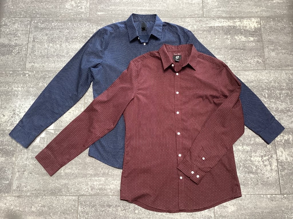 Hemden H&M slim Fit L, Kleding | Heren, Overhemden, Meerkleurig, Nieuw, H&M, Halswijdte 39/40 (M)