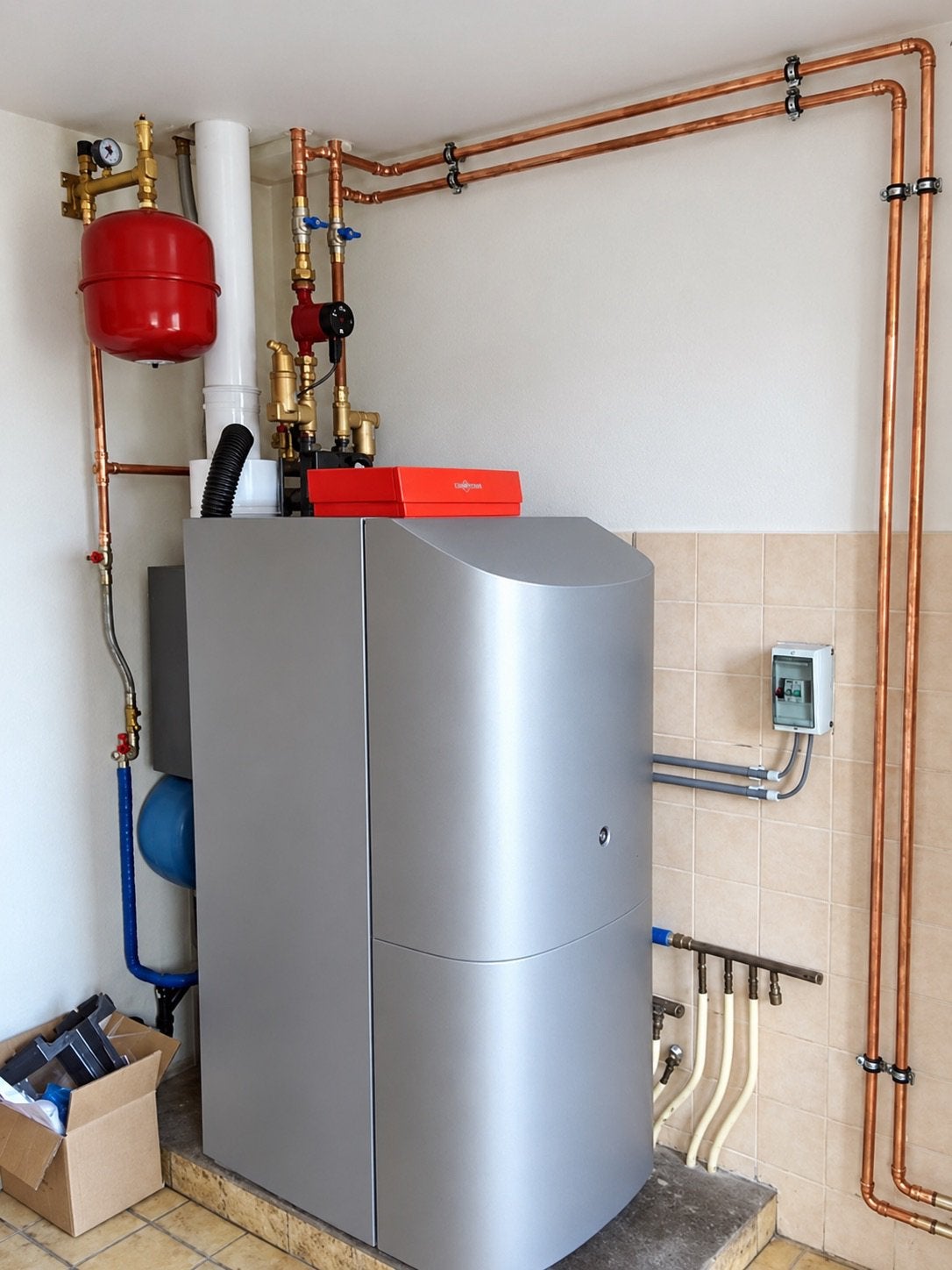 Viessmann Vitorondens condensatieketel 26 kW met boiler, Bricolage & Construction, Enlèvement, Comme neuf
