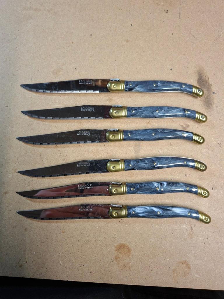 LAGUIOLE - pack 6 couteaux, Ophalen of Verzenden
