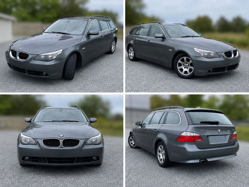 BMW 520d, Auto's, Achterwielaandrijving, Beige, Leder, 5 deurs