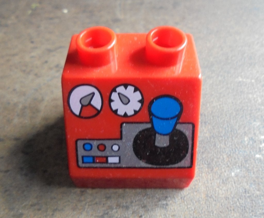Lego Duplo Brick 2x2x1,5 Slope 45 (zie foto's) 4, Ophalen of Verzenden, Gebruikt, Losse stenen, Duplo