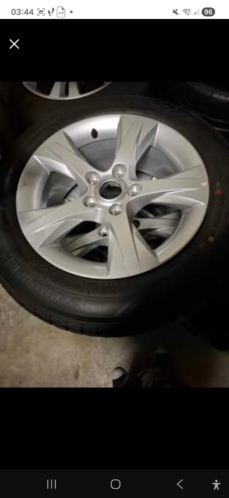 roues complètes 16 pouces  d origine kia hyndai pneus yakoam, 4 Saisons, 16 pouces, Véhicule de tourisme, Pneu(s)