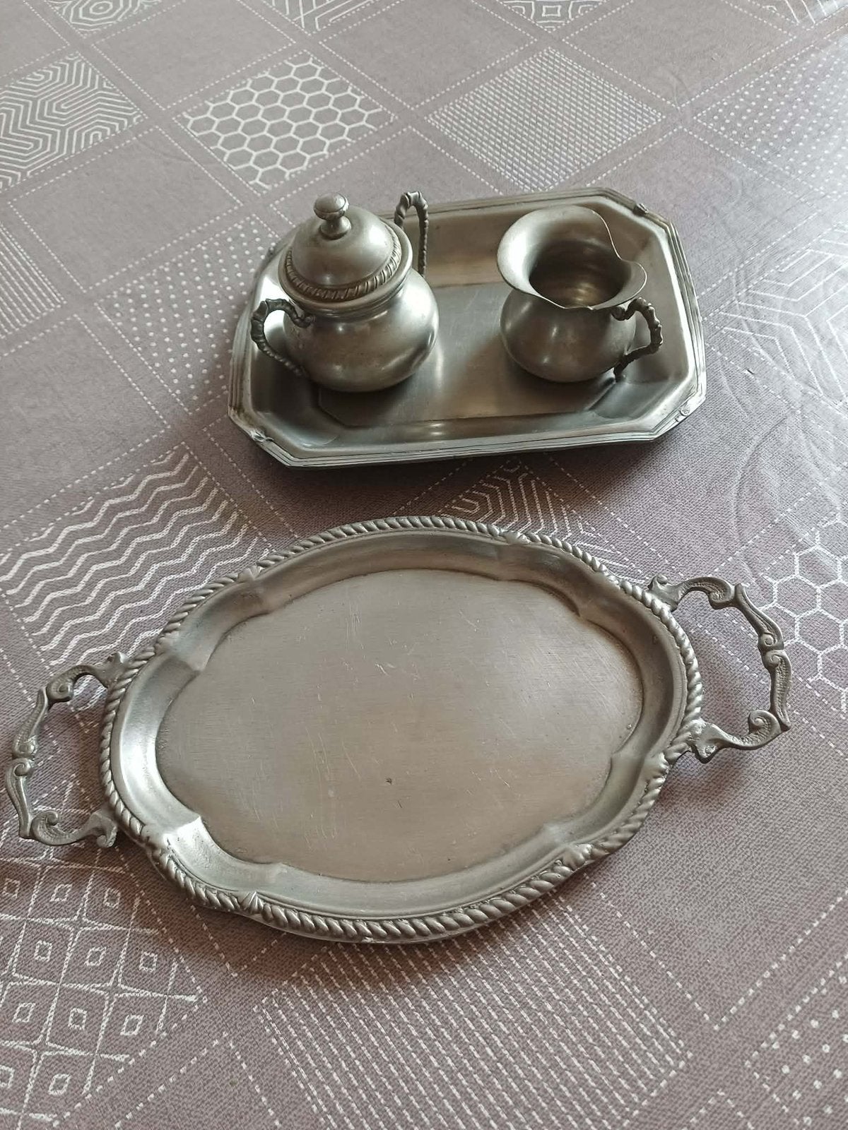 Tinnen potten en borden, Antiek en Kunst, Ophalen