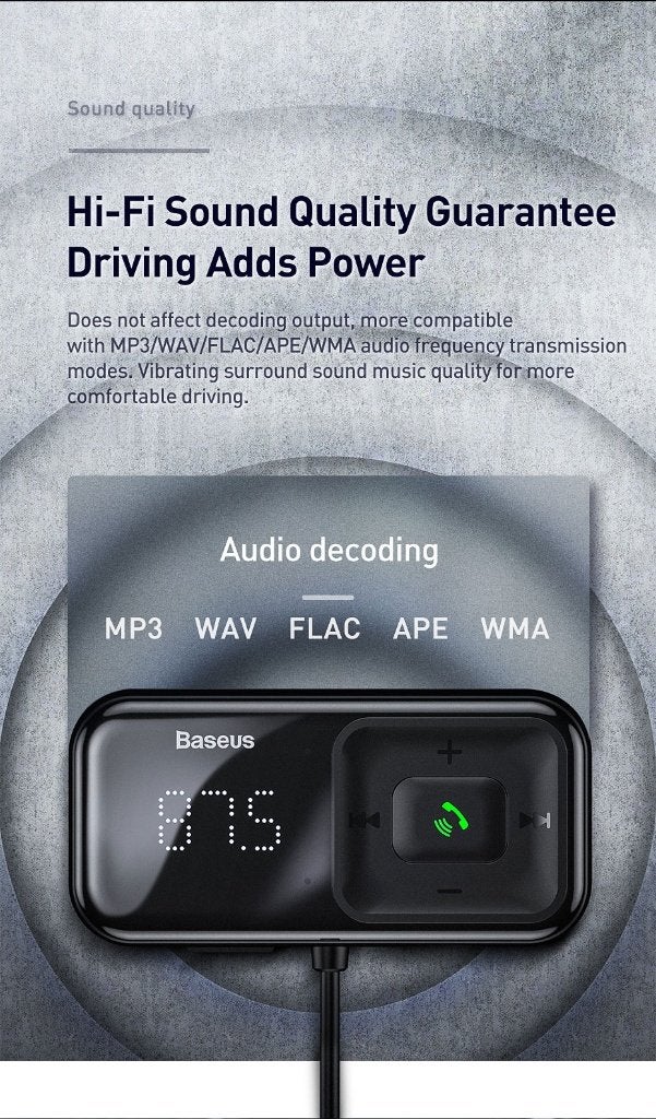 Bluetooth 5.0 FM-audiozenderset voor in de auto, Ophalen of Verzenden, Nieuw