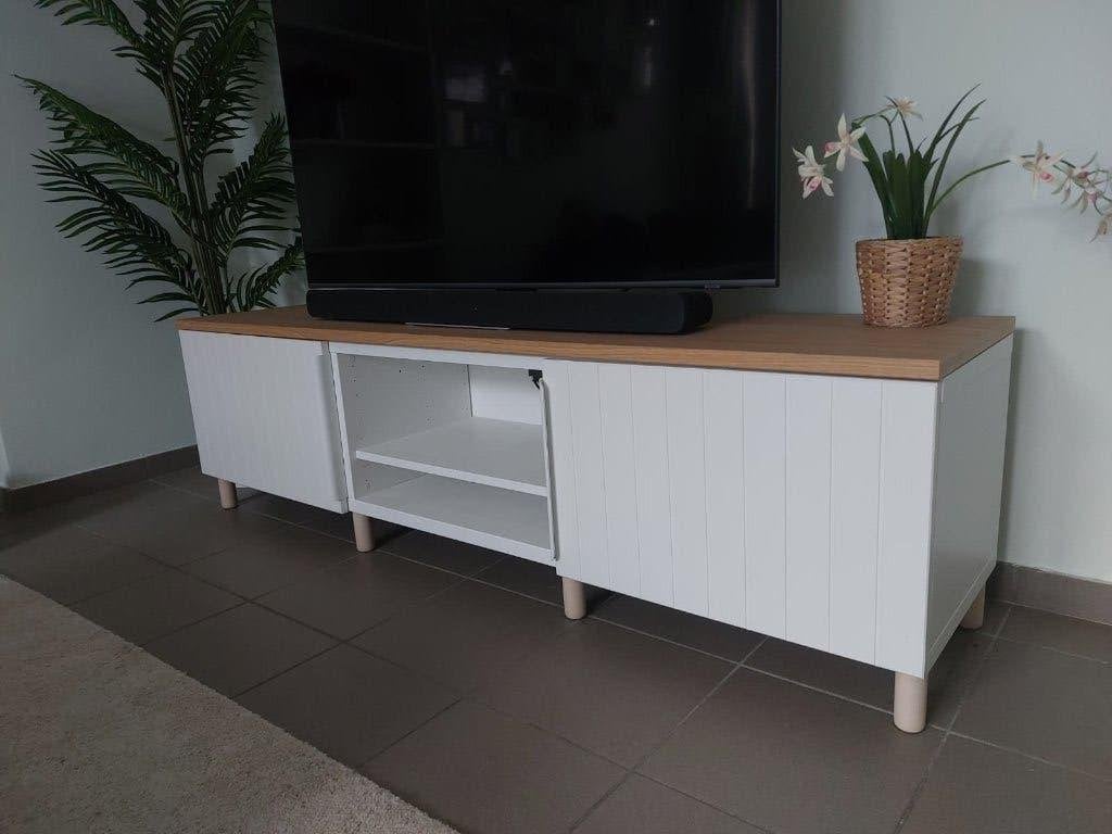 IKEA BESTÅ Tv-meubel, Huis en Inrichting, Kasten |Televisiemeubels, Ophalen, Zo goed als nieuw