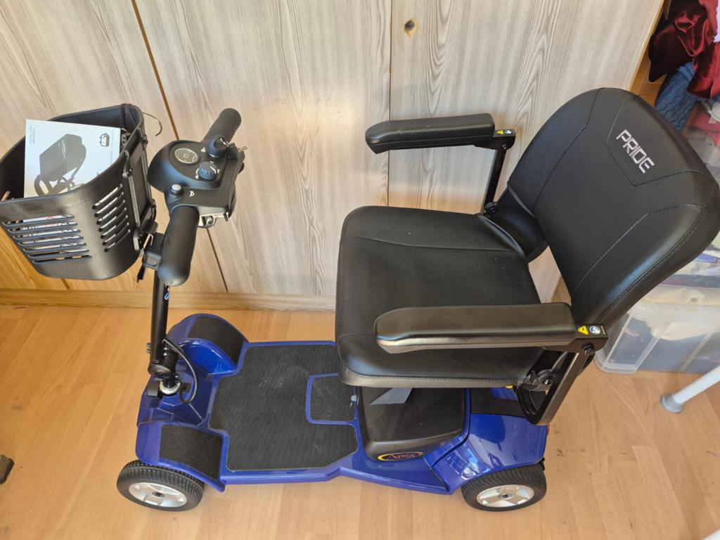 Blauwe scootmobiel Apex Lite - zo goed als nieuw, Diversen, Brommobielen en Scootmobielen, Ophalen, Zo goed als nieuw