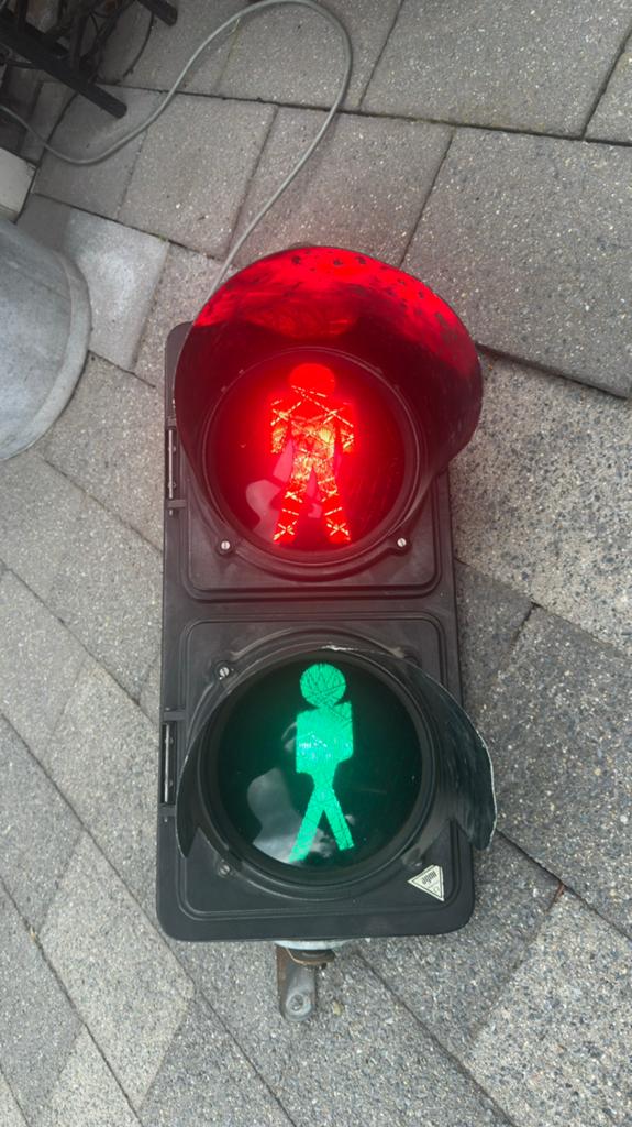 Verkeerslicht voetganger Mooi voor mancave Tuinbar interieur, Ophalen, Zo goed als nieuw