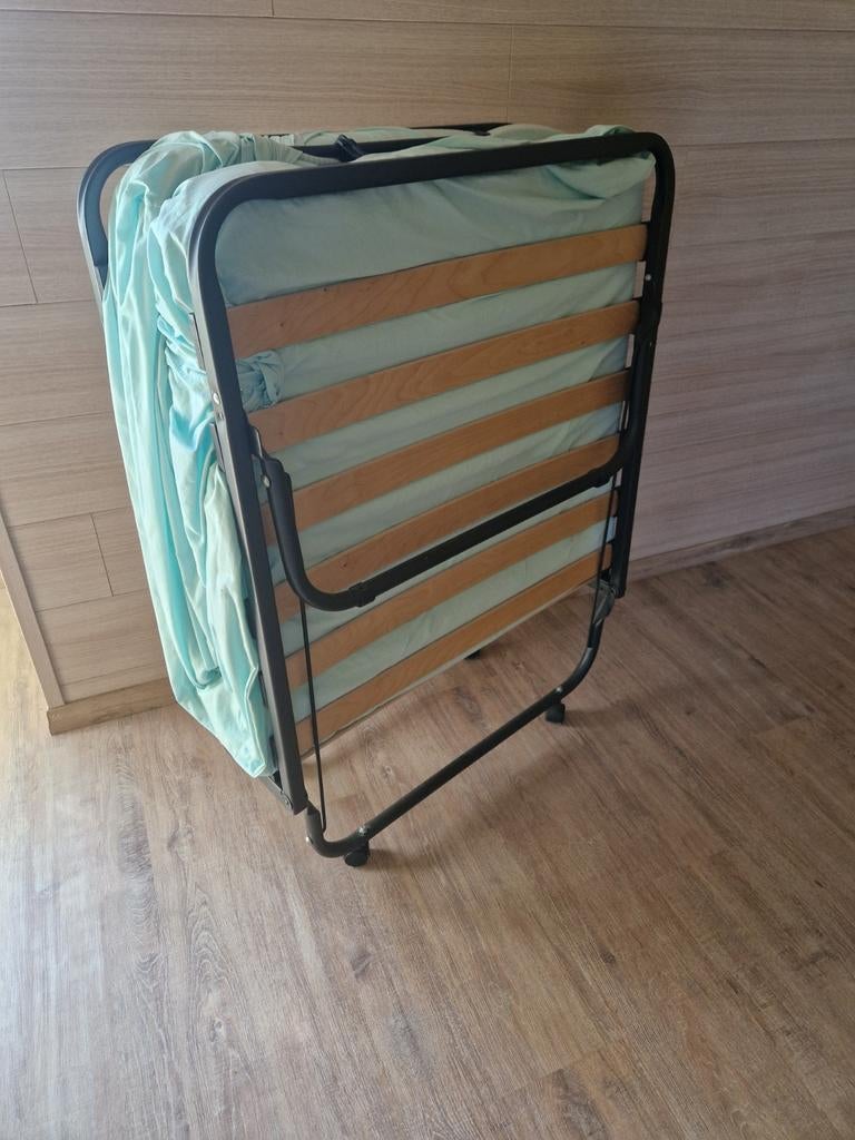Opklapbed, Huis en Inrichting, Ophalen, Gebruikt, Eenpersoons, Zwart