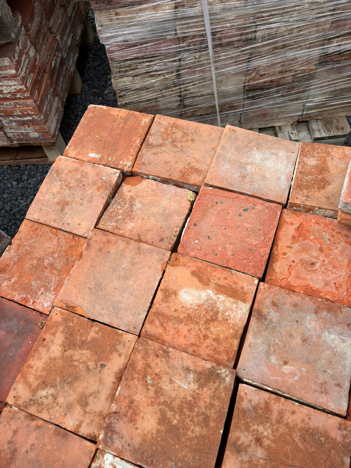 Lot Antieke terracotta tegels. Voor info BELLEN 0474220705, Ophalen