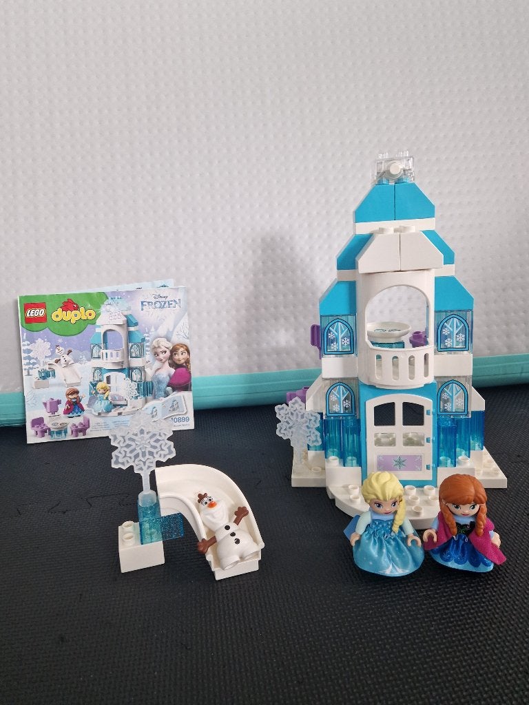 Lego Duplo Frozen ijskasteel, Gebruikt, Ophalen of Verzenden, Compleet, Complete set