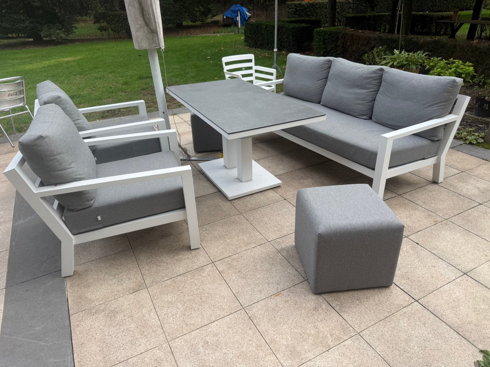 Lounge set merk life, Tuin en Terras, Ophalen, Zo goed als nieuw, Aluminium