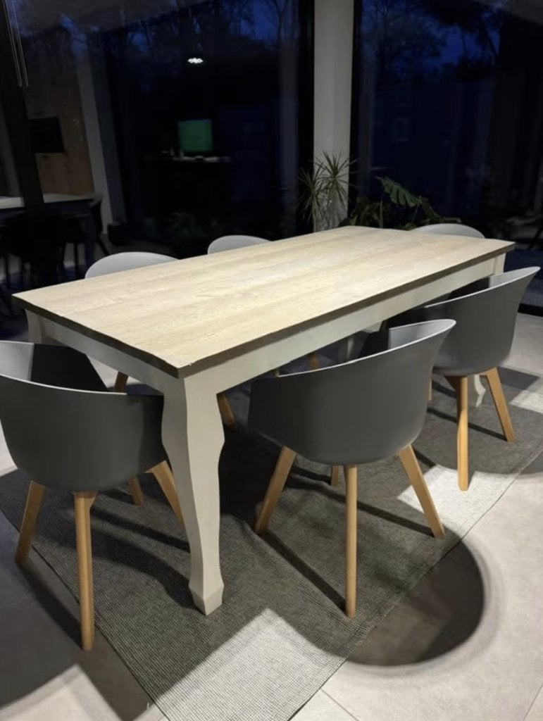 Landelijke Tafel, Ophalen, Gebruikt, 50 tot 100 cm, Vijf personen of meer