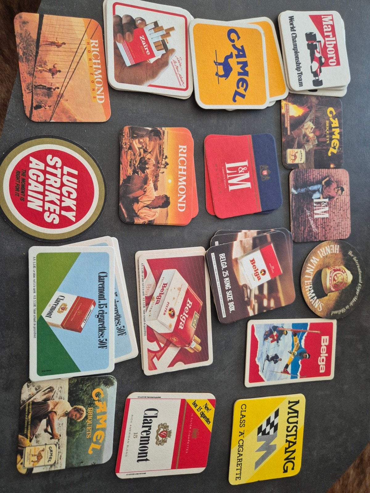 bierviltjes reclame sigaretten camel, belga, Ophalen of Verzenden