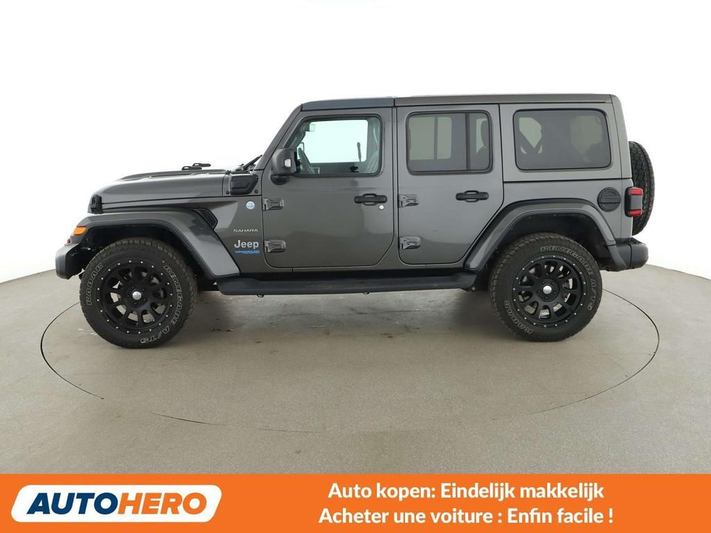 Jeep Wrangler 2.0 4xe Plug-in Hybrid Sahara (bj 2021), Auto's, Automaat, Leder, Wrangler, SUV of Terreinwagen