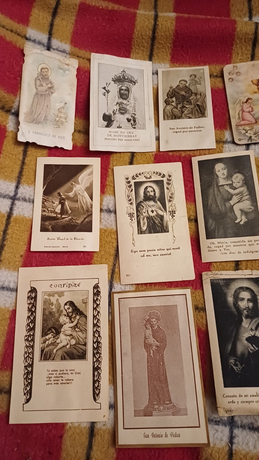 Lot images religieuses anciennes, Enlèvement ou Envoi, Image pieuse