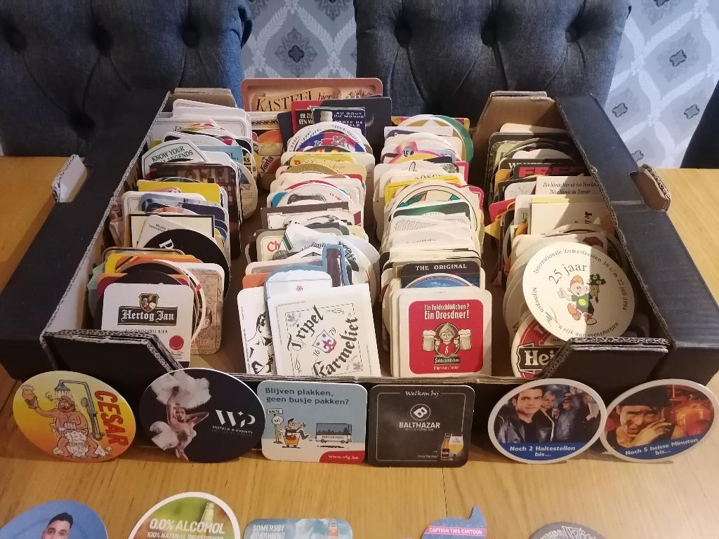 Lot van meer dan 600 bierviltjes / sous bocks, Verzamelen, Biermerken, Ophalen of Verzenden, Gebruikt, Viltje(s), Overige merken