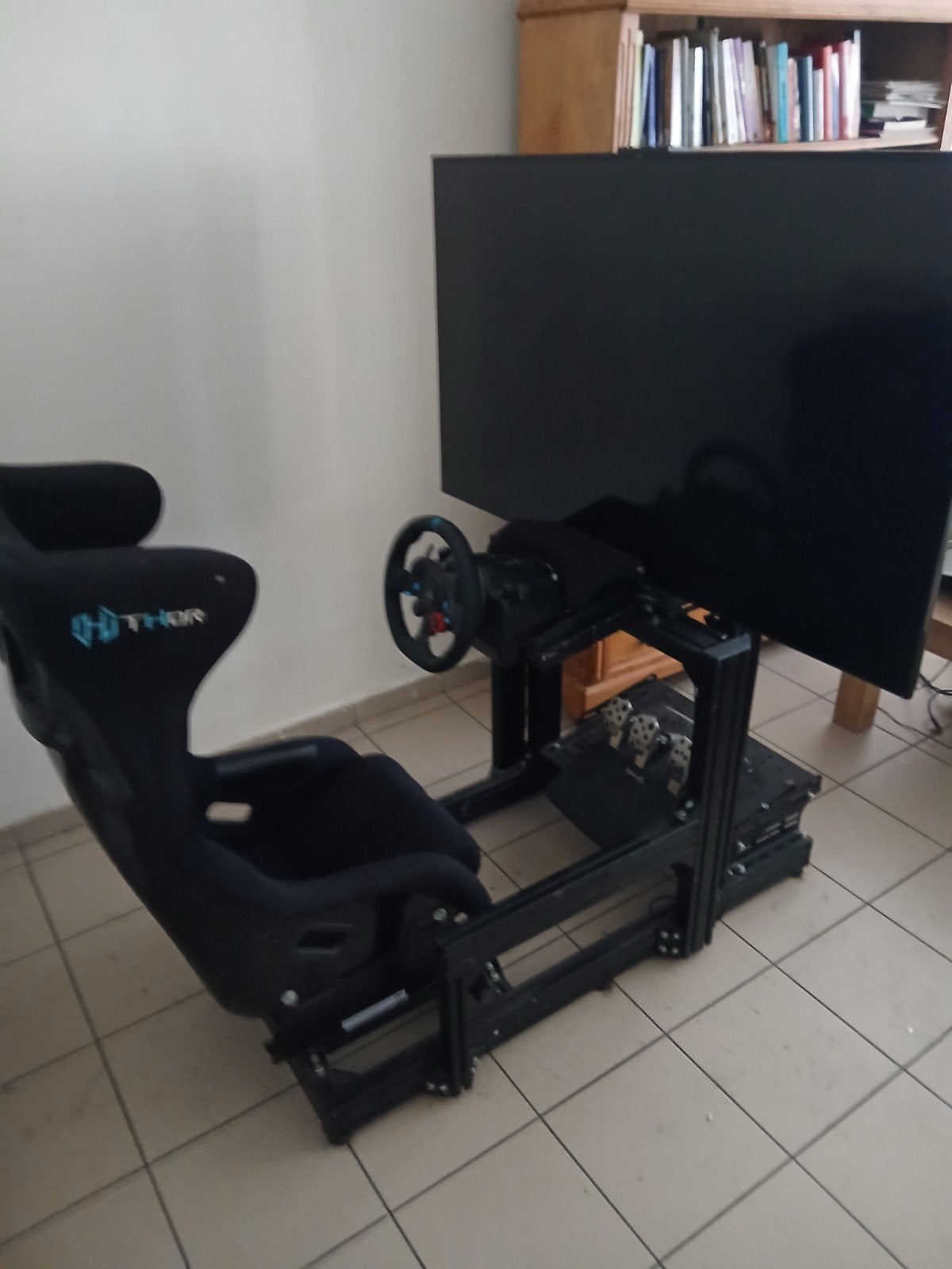 professionele race-game=rig met een echte race-auto-stoel !, Ophalen