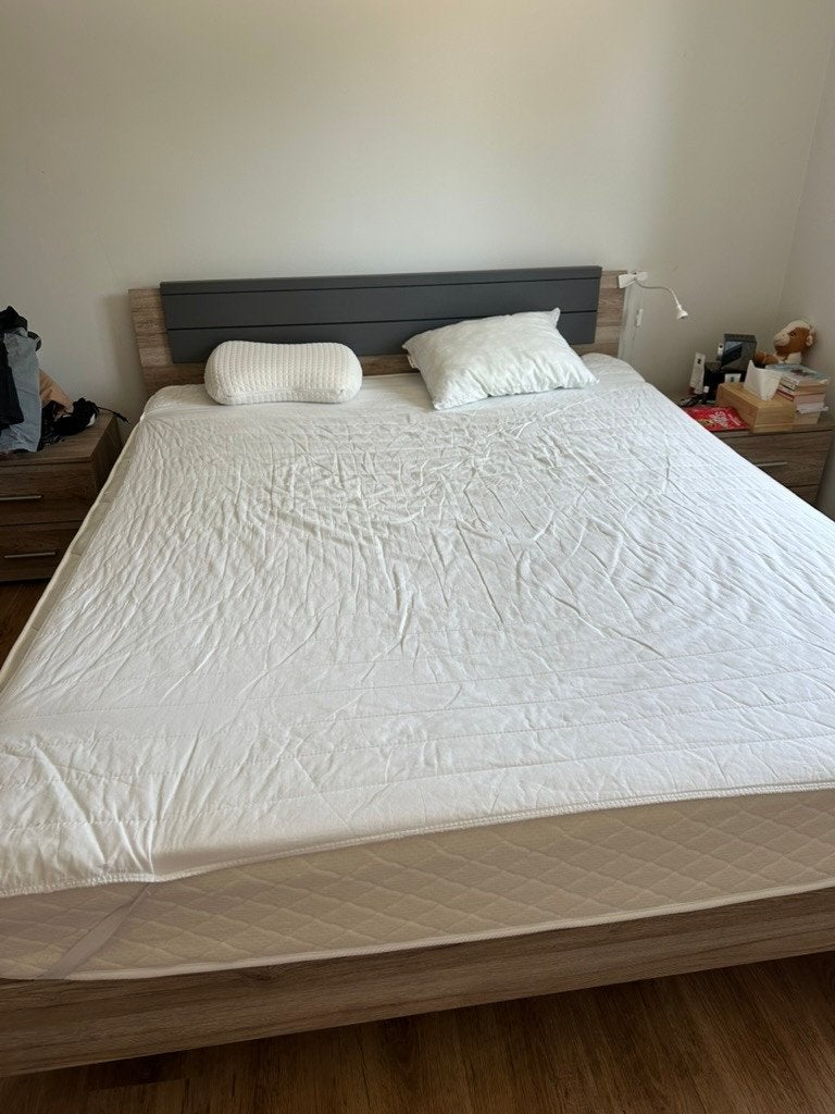 Lit, Maison & Meubles, Chambre à coucher | Lits, Comme neuf, Enlèvement, 200 cm, Deux personnes