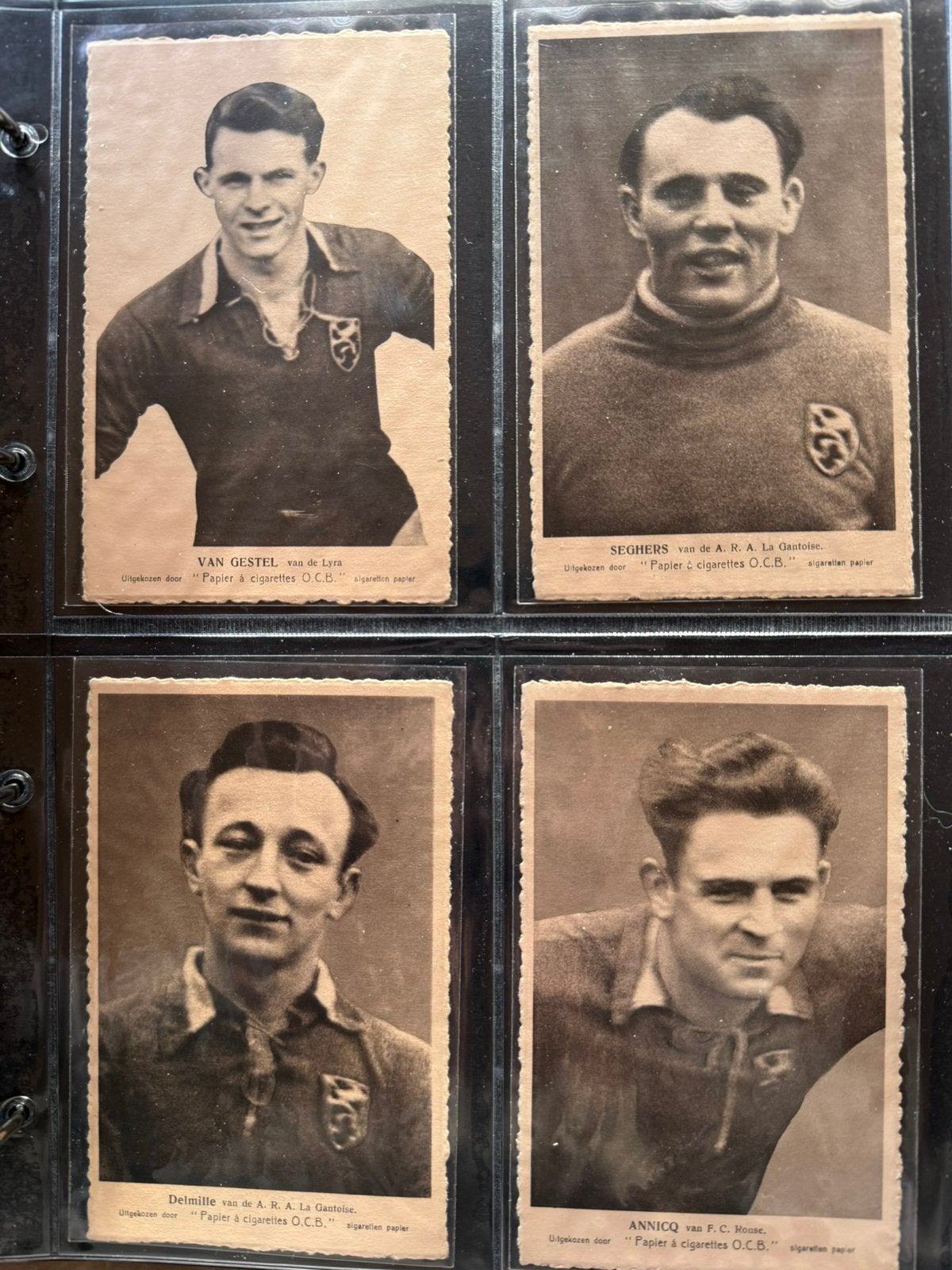 10 oude rode duivels kaarten jaren 50, Ophalen of Verzenden