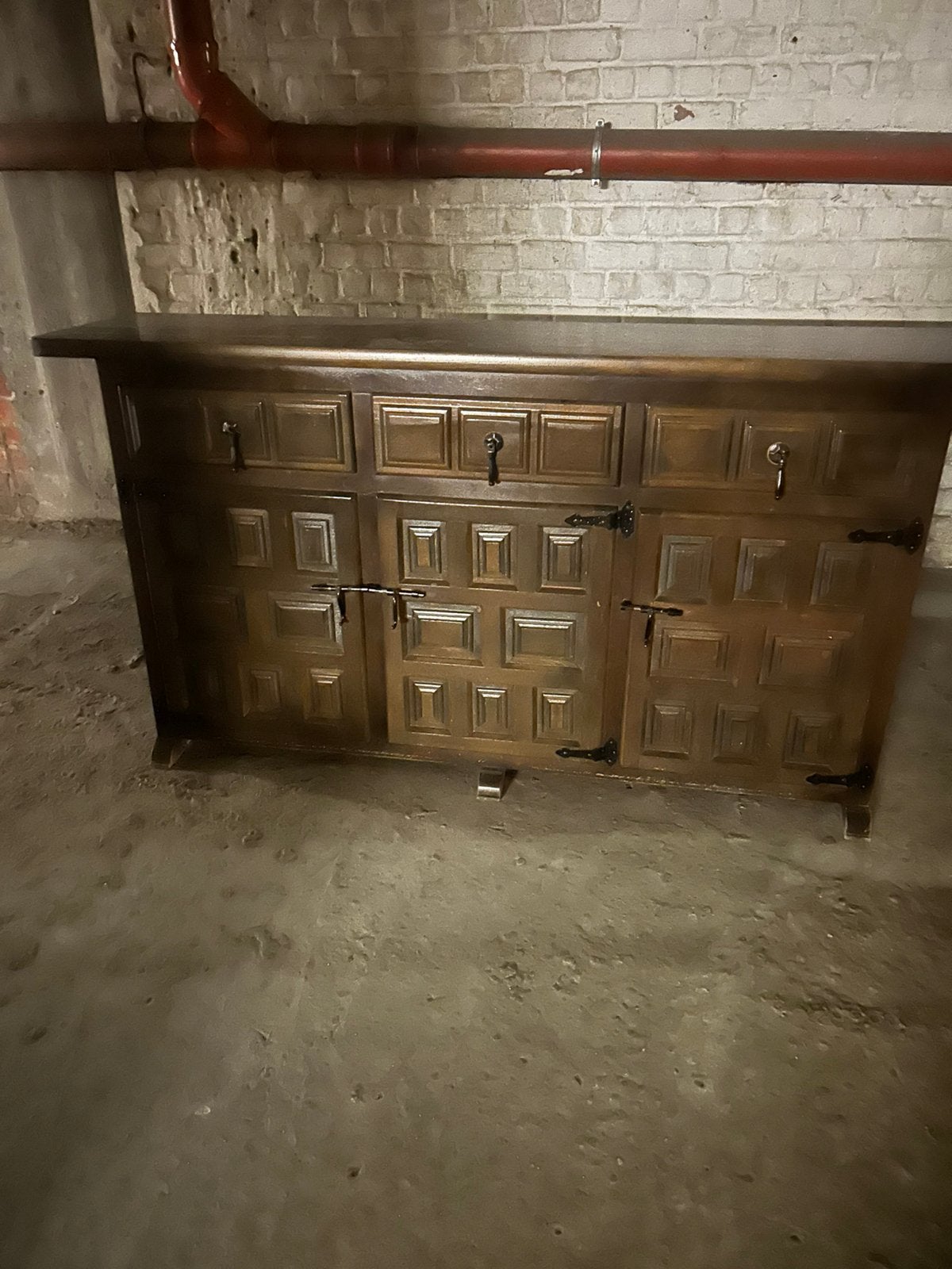 dressoir Massief hardhout, Ophalen, Gebruikt