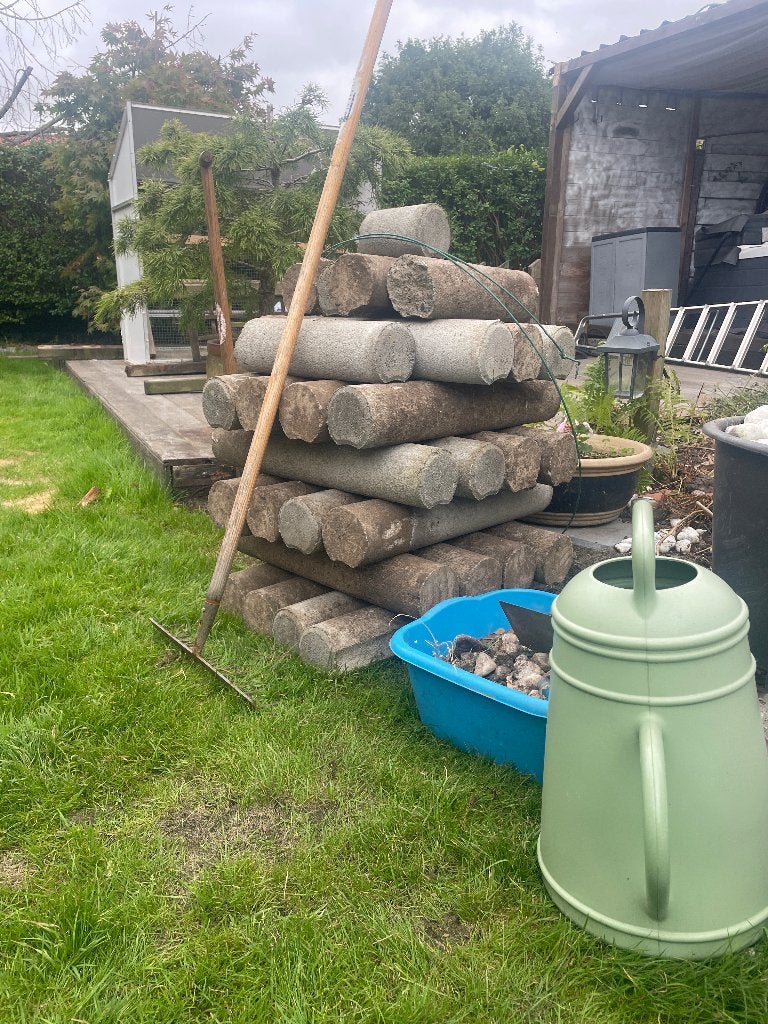 Boordstenen Grijs gebruikt 30 stuks, Ophalen, Gebruikt, Blok, 200 cm of meer
