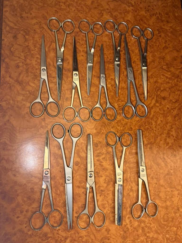 antieke inox scharen en scheermessen, Antiek en Kunst, Ophalen