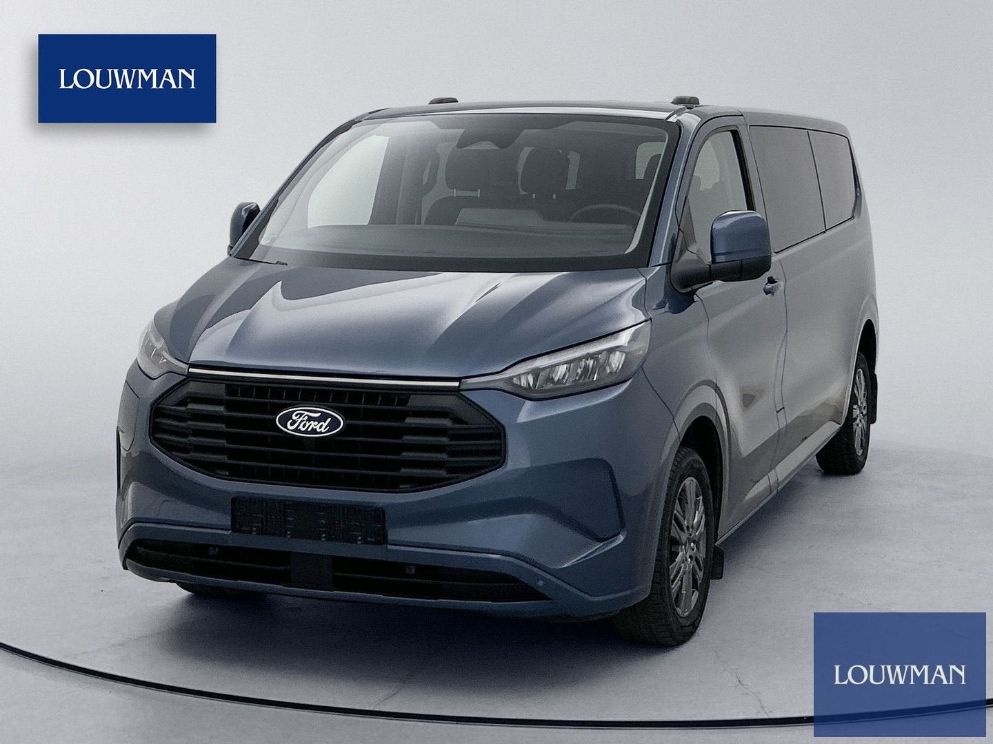 Ford Transit Custom 340 2.5 PHEV L2H1 Limited 9-persoons 233, Auto's, Automaat, Electronic Stability Program (ESP), Blauw, Bedrijf